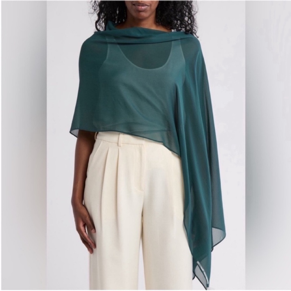 NWT Eileen Fisher sheet silk Georgette Wrap